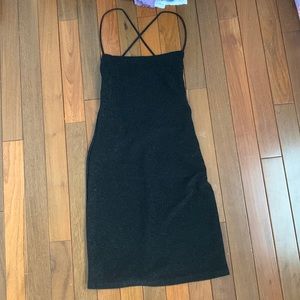 mini black sparkly cocktail dress